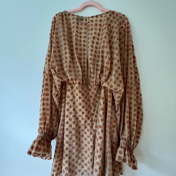 ASOS Brown Polka Dot Mini Dress - Picture 10 of 10